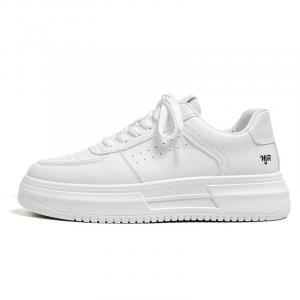 Нескользящие, износостойкие, легкие низкие мужские кроссовки для скейтбординга Coverage NANJIREN, Pure White