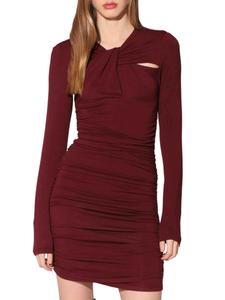 Платье-миди Calista с вырезом Walter Baker, бордовый