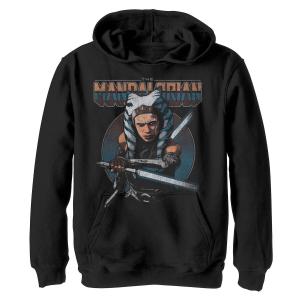 Толстовка с рисунком и портретом светового меча Асоки для мальчиков 8–20 лет «Звездные войны: мандалорец» Star Wars