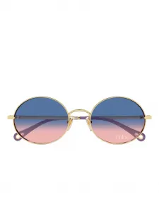 Солнцезащитные очки CH0326S в круглой оправе Chloé, золотистый