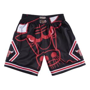 Спортивные шорты Mitchell & Ness x NBA Chicago Bulls 1997-98 Big Face Shorts 'Black', черный