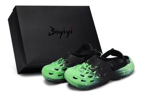 Adidas MAXXCLOG 811 Manufacturing, флуоресцентный морской зеленый, специальные сабо для обуви унисекс, черно-зеленые