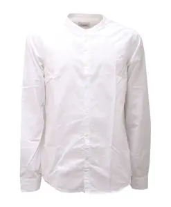 Белая хлопковая рубашка с кантом Dondup, белый