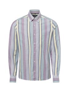 Приталенная рубашка на пуговицах Nils Sundström, разноцветный