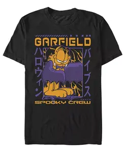 Мужская футболка с принтом Гарфилд Fifth Sun, черный