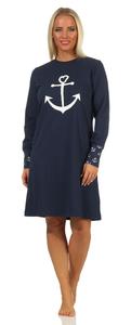 Ночная рубашка NORMANN Bündchen Anker, морской
