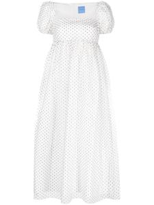 Платье миди Samantha в мелкую точку Macgraw, белый