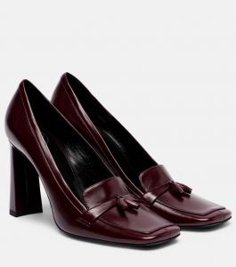 Туфли-лодочки Chloé 90 из кожи Saint Laurent, Vintage Bordeaux