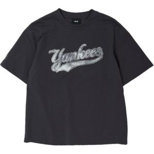 Футболка New York Yankees Old Flower unisex charcoal gray MLB, серый