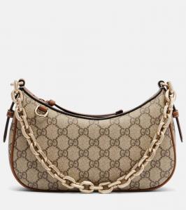 GG Emblem Small сумка через плечо из холста Gucci, B.Ebony/Sundial