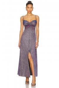 Платье "Relic" металлик от Georgia Hardinge, cobalt, pink & silver sparkle