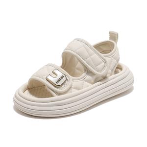 Нескользящие, износостойкие, легкие, амортизирующие, низкие детские сандалии для детей ABC KIDS, бежевый