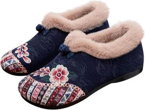 Женские зимние ботинки с теплой подкладкой из искусственного меха, водонепроницаемые утепленные ботинки для улицы, зимние ботинки на каждый день Generic, Blue