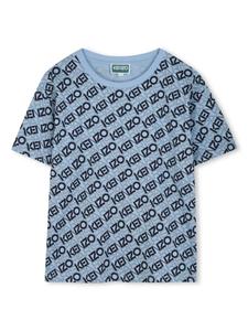 Kenzo Kids футболка с логотипом, синий