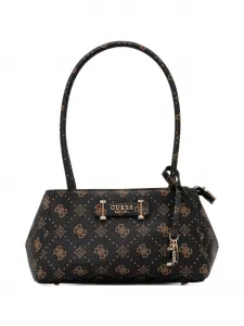 Сумка-тоут Carrie с монограммой и замочком-украшением Guess Usa, коричневый