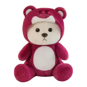 MENGGEGE Мягкая игрушка трансформирующийся медведь Blue And Red