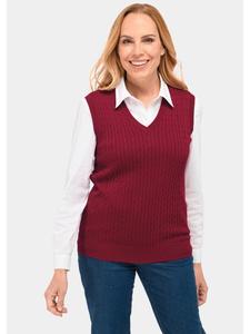 Свитер-жилет GOLDNER, цвет dunkelrot