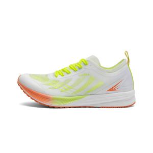 Амортизирующие дышащие легкие низкие кроссовки для марафонского бега унисекс неоново-оранжевый желтый LPMX
