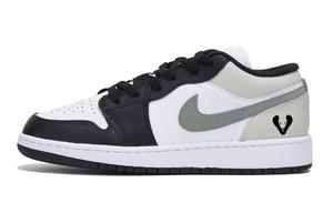 Детские кроссовки для скейтбординга Air 1 LOW Low Top для подростков Jordan, черный