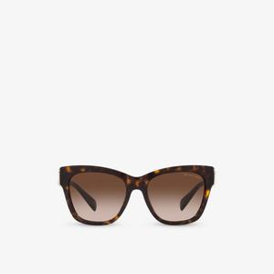 MK2182U солнцезащитные очки Empire в черепаховой оправе из ацетата ацетата в оправе-бабочке Michael Kors, коричневый