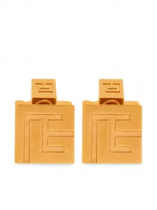 Серьги-гвоздики с монограммой PB Balmain, золотой