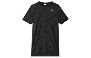 Мужская черная футболка для фитнеса GYMSHARK