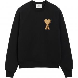 Ami Paris Ami De Coeur хлопковый свитшот AMIPARIS, черный