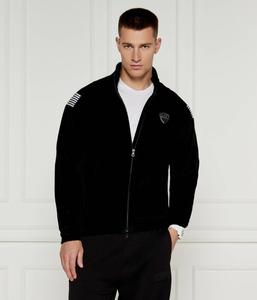 Толстовка Ea7 Regular Fit на молнии, черный / белый