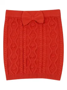 Юбка фактурной вязки Mini Rodini, красный