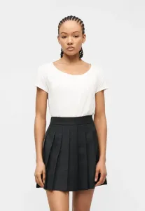 Трендовая футболка с драпировкой, базовая футболка Hollister Co., White