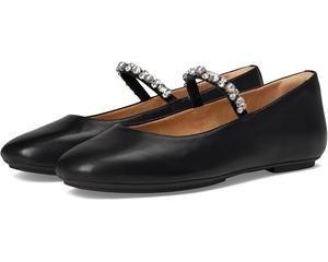 Женские балетки FitFlop Delicato Pearls-And-Crystal Soft-Leather, Black
