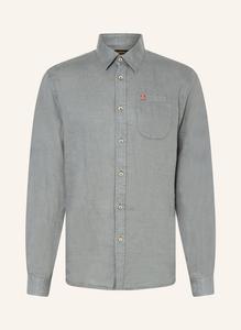 Льняная рубашка g-linen ls regular fit Napapijri, серый
