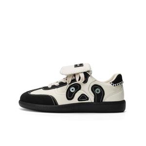 Туфли женские повседневные Women's Casual Shoes Women's Q.Vonton, белый/черный