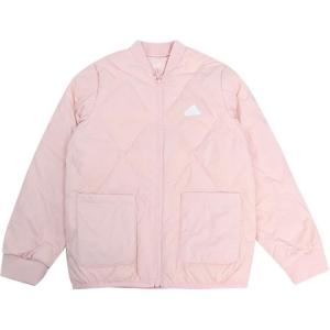 Куртка пуховая розовая подростковая Adidas