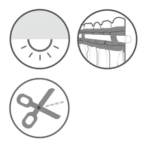 Штора Schal Scherli с петлями, 1 шт., с гардинной лентой и скрытыми петлями Sehlbach, белый