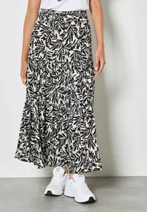 Многослойная макси-юбка с принтом в виде листьев Apricot, Cream