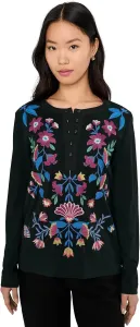 Футболка Johnny was Women's Mixed Media Henley