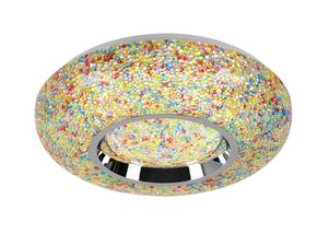 Светодиодный потолочный светильник Novel, мультиколор/белый/хром