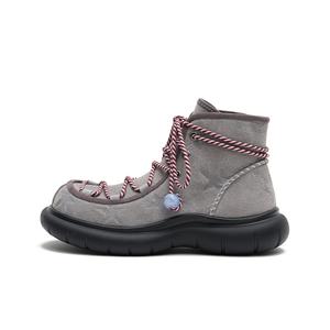 Звездные ботинки Star Boots женские ботинки до щиколотки высота каблука 3,9 см MASOOMAKE, elephant серый fleece-lined