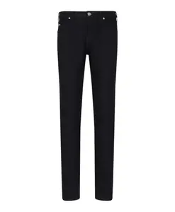 Удобные джинсы из саржевой ткани темно-синего цвета. Armani, синий