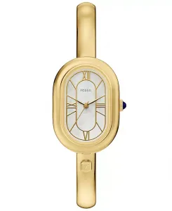 Женские часы Sloan с тремя стрелками, браслет из нержавеющей стали золотистого оттенка, 25 мм Fossil, gold-tone