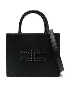Elisabetta Franchi маленькая сумка-тоут с контрастной строчкой, черный