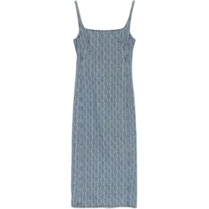 SS26 Slip Dress Women's DRIES VAN NOTEN, светло-синий