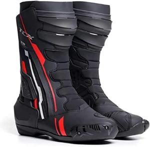 Классические женские мотоциклетные ботинки TCX, Black/Red/White