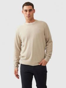 Кристианчёрчский шерстяной кашемировый джемпер с круглым вырезом Rodd & Gunn, Natural