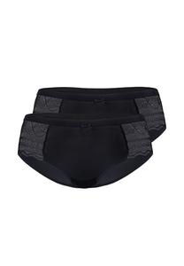 Трусики кружевные 2 шт. в упаковке Sassa, черный
