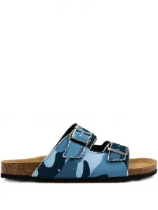 Сандалии с камуфляжным принтом Mc2 Saint Barth, синий