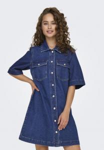Платье ONLY ONLBELLE NOOS, Dark Blue Denim/Dark-Blue Denim