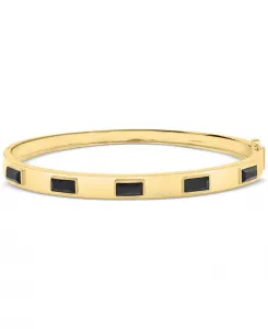 Браслет с ониксом (1-1/3 карата) из 14-каратного золота на серебре Effy Collection, onyx