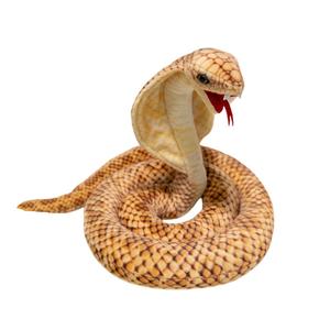 Плюшевая кукла Open Mouthed Glass Snake высотой 118см/160см Tak Bebe, коричневый